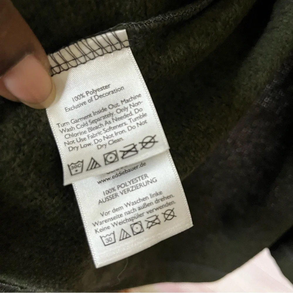 Eddie Bauer NEW Mr. Radiator‎ Full Zipper Fleece Jacket Size Large